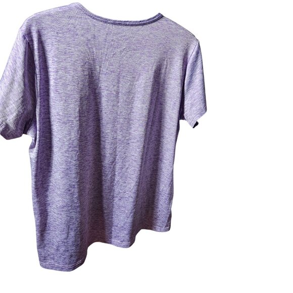 Heather Purple Real Essentials Short Sleeve T-Shirt XL - Picture 3 of 3